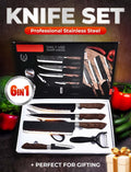 🔥2025 Kitchen Hot Sale 53% OFF🔥🔪German Professional Chef's Knife Set - 6 Pcs Set